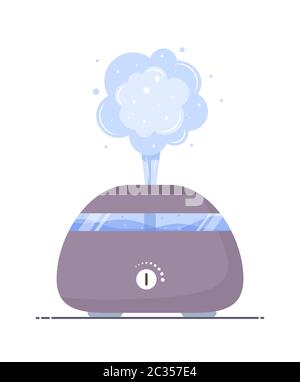 home humidifier air cartoon vector illustration Stock Vector Image ...