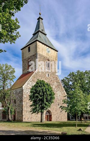 Parish church St. Marien (St Mary) in Altlandsberg Stock Photo