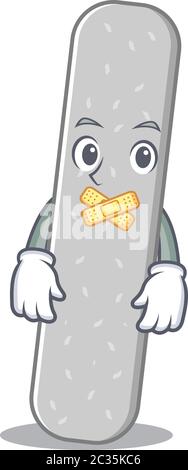 Emery boards cartoon character style having strange silent face Stock Vector