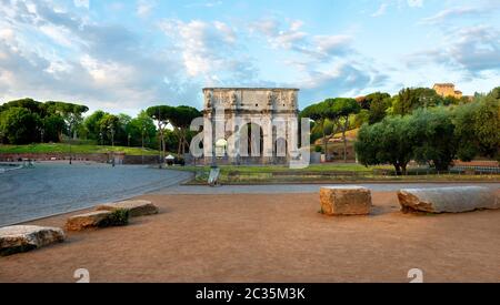 Constantine Arch in Rome Stock Photo