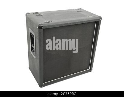 Big guitar amplifier speaker cabinet Stock Photo