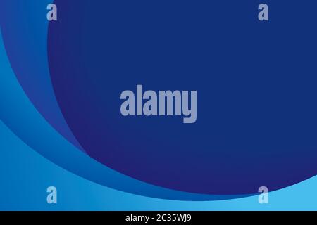 Paper layer circle blue abstract background. Curves and lines use for banner, cover, poster, wallpaper, design with space for text. Stock Vector