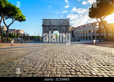 Arch in Rome Stock Photo