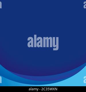 Paper layer circle blue abstract background. Curves and lines use for banner, cover, poster, wallpaper, design with space for text. Stock Vector