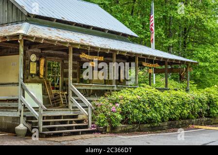 Trading Post at Black Rock Mountain State Park in Mountain City, just outside Clayton, GA, in the Northeast Georgia Mountains. (USA) Stock Photo