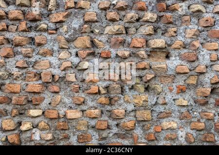 Aged red brick wall texture. Old red brick wall texture Stock Photo