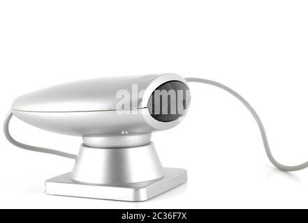 Infrared receiver for computer over white Stock Photo