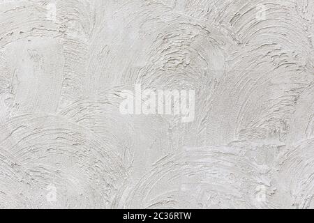Light gray low contrast smooth decorative plaster concrete textured background. Abstract soft neutral antique artistic backdrop texture to your concep Stock Photo