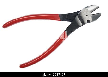 Diagonal pliers on a background Stock Photo