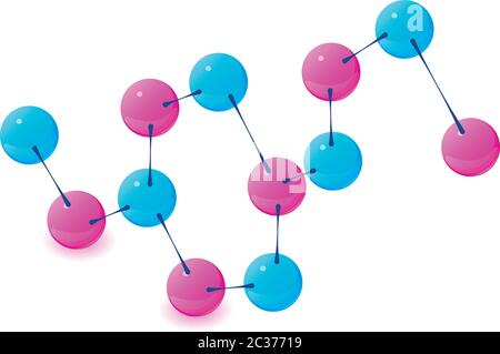 Molecular symbol icon, isometric style Stock Vector