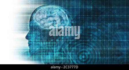 Neural Network Science Engineering Technology as Concept Stock Photo