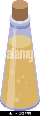 Original olive oil icon, isometric style Stock Vector