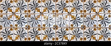 Background of vintage ceramic tiles Stock Photo