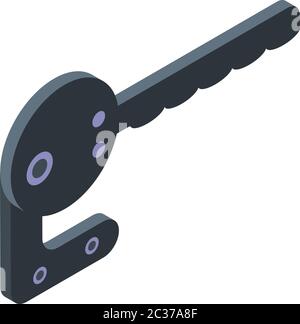 Industrial climber window key icon, isometric style Stock Vector