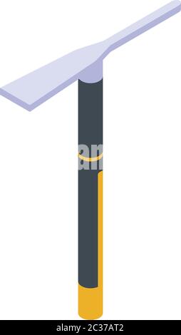 Climber ice pick icon, isometric style Stock Vector