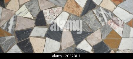 wide grey and brown marble texture useful as a background Stock Photo
