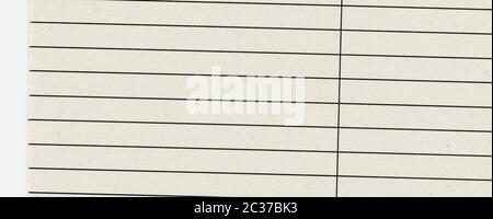 wide off white ruled paper texture useful as a background Stock Photo