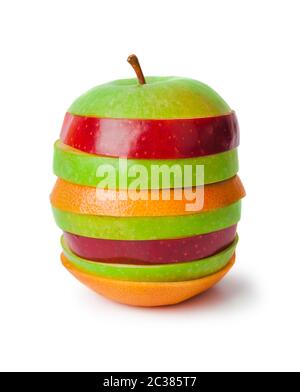Stack of sliced fruits Stock Photo