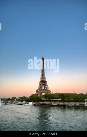 Eiffel Tower across the River Seine in Paris, France