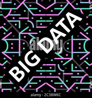 Big Data Concept Background Stock Photo