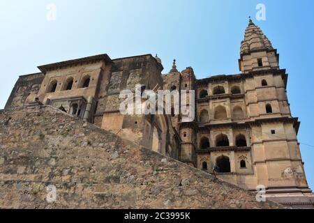 Chaturbhuj temple in Orchha, Madhya Pradesh, India. Stock Photo