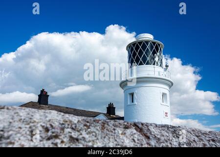 St Bees lighthouse, Cumbria, UK. Stock Photo