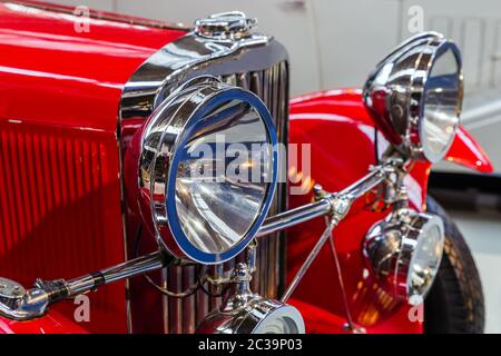 Vintage car - technology background Stock Photo