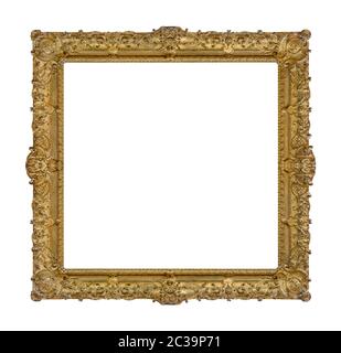 Old wooden picture frame Stock Photo