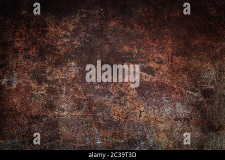 Abstract of a grunge rusted metal background with rust and oxidized texture. Stock Photo