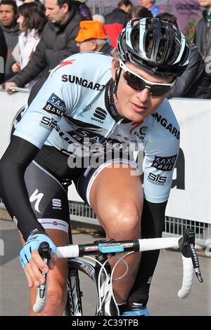 Gustov Erik Larsson of Saxo Bank Sungard Team  during the Milan san Remo 2011, cycling race, Milan - San Remo (298 Km) on March 22, 2011 in Milan, Italie - Photo Laurent Lairys / DPPI Stock Photo