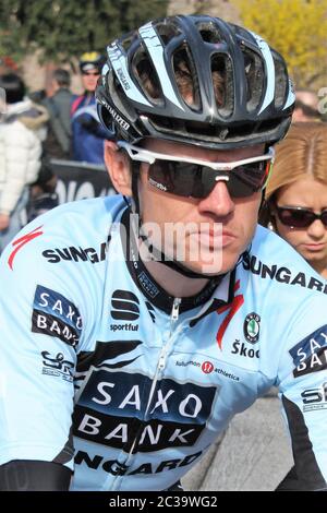 Nick Nuyens of Saxo Bank Sungard Team  during the Milan san Remo 2011, cycling race, Milan - San Remo (298 Km) on March 22, 2011 in Milan, Italie - Photo Laurent Lairys / DPPI Stock Photo