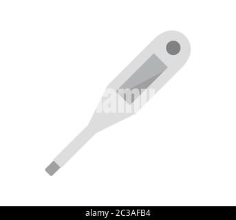 thermometer icon illustrated in vector on white background Stock Photo