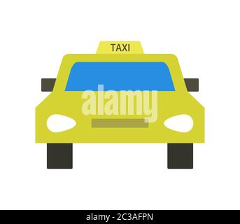 taxi icon illustrated in vector on white background Stock Photo