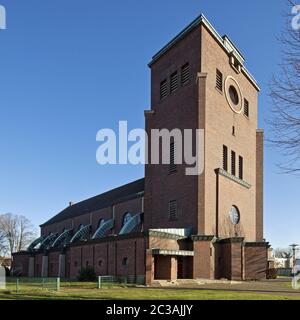 Catholic parish church of St. Antonius, Castrop-Rauxel, North Rhine-Westphalia, Germany, Europe Stock Photo