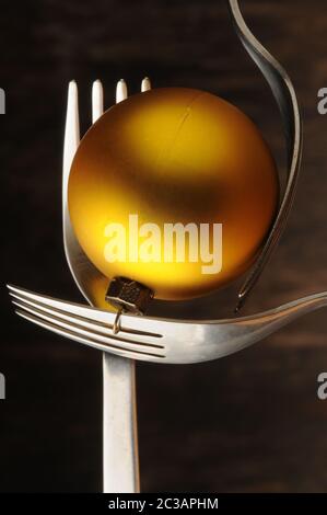Close up on a Christmas menu Stock Photo
