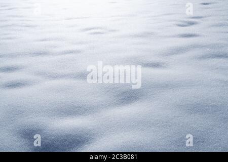 Fresh White Fine Snow Background Detail Texture Stock Photo