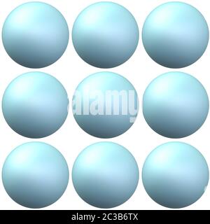 seamless repeating pattern tile of interessting texture on smooth pearl like circles in pastle blue Stock Photo