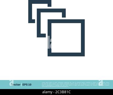 Square Icon Vector Logo Template Illustration Design. Vector EPS 10. Stock Vector