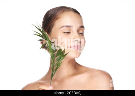 A person holding a flower Stock Photo