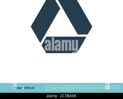 Hexagonal Shape Icon Vector Logo Template Illustration Design. Vector EPS 10. Stock Vector