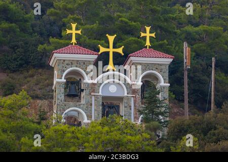 Kykkos Monastery in Troodos mountains - Cyprus Stock Photo