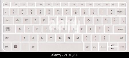 standard american qwerty keyboard for personal computer Stock Photo