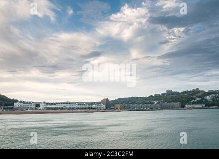 Seaside and Castle Dover Kent England Stock Photo