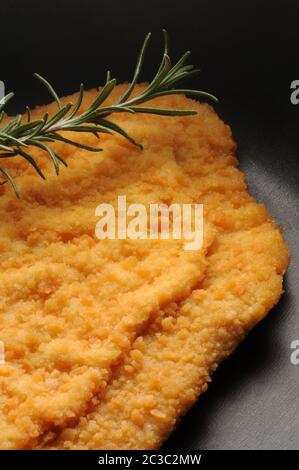 Chicken cotoletta with scamorza cheese Stock Photo