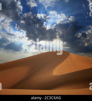 Big sand dune in Sahara desert Stock Photo
