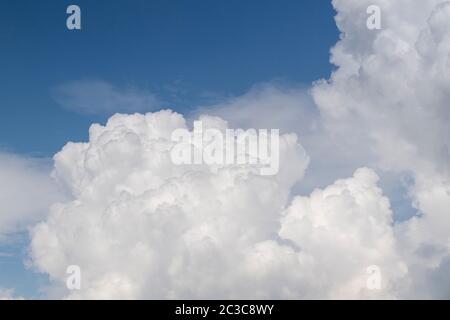 Cumulonimbus clouds building before a thunderstorm. UK. Stock Photo