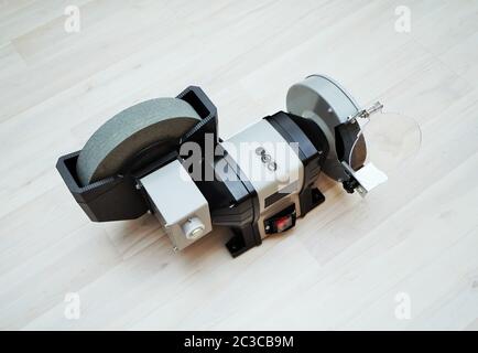 New double grinder isolated on white background Stock Photo