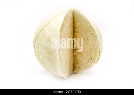 White cabbage isolated on white background Stock Photo