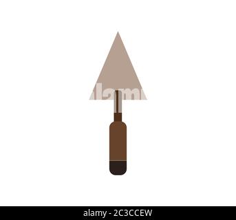 trowel icon illustrated in vector on white background Stock Photo