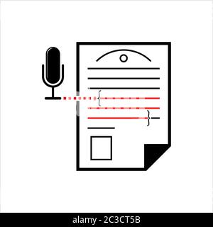 Press Release Icon, Public Relation Vector Art Illustration Stock Vector